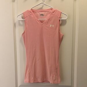 Under Armour Women's Light Pink V-Neck Tank Top